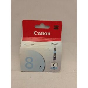 Genuine Canon CLI-8PC Photo  Cyan Ink Tank Pixma Ink- New. Sealed. ChromaLife100